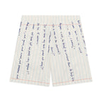 Paper Handwriting Pleated Shorts [Black]