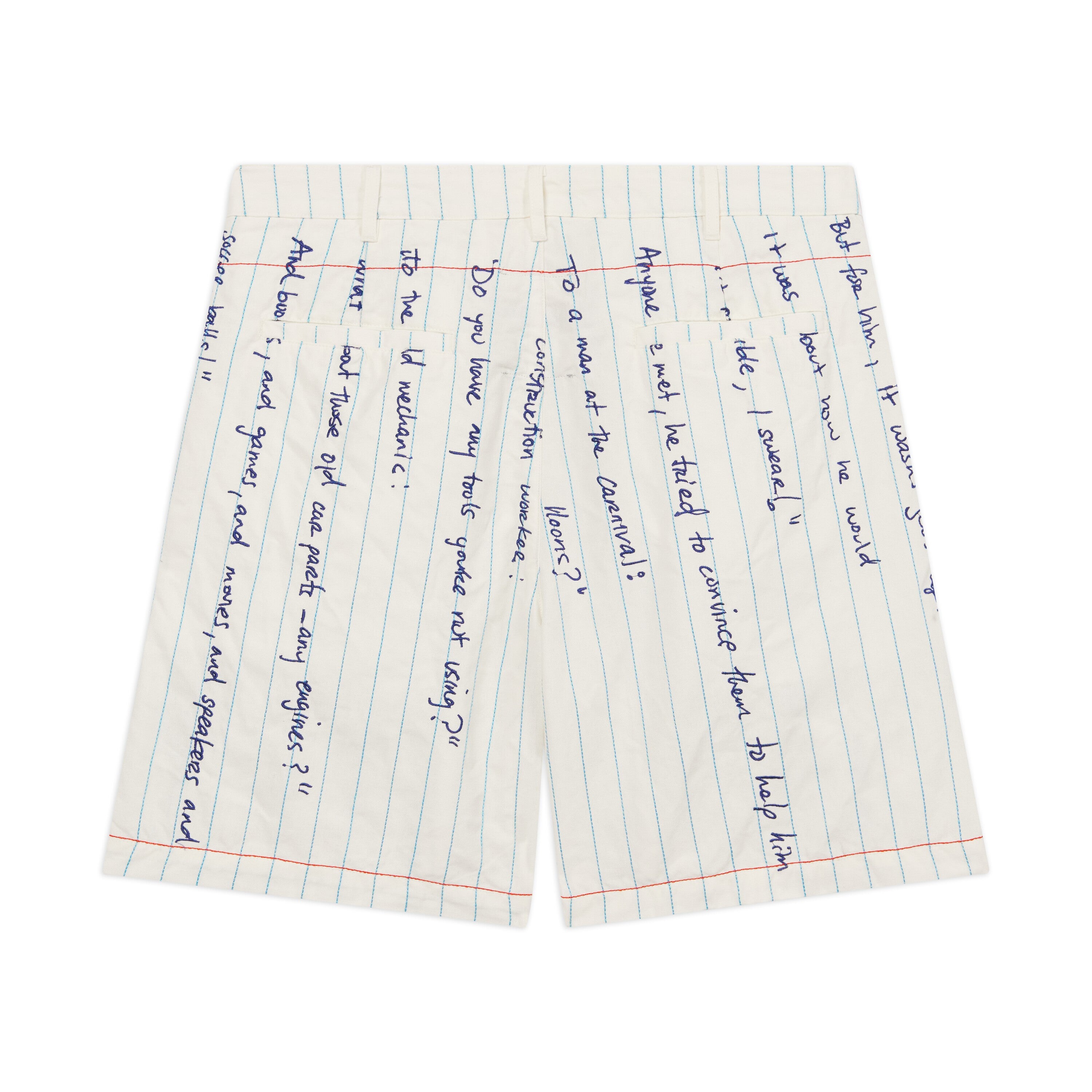 Paper Handwriting Pleated Shorts [Black]