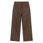 Patchwork Face Suit Bottom [Brown]