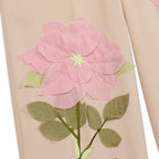 Flower Applique Suit Bottom [Cream]