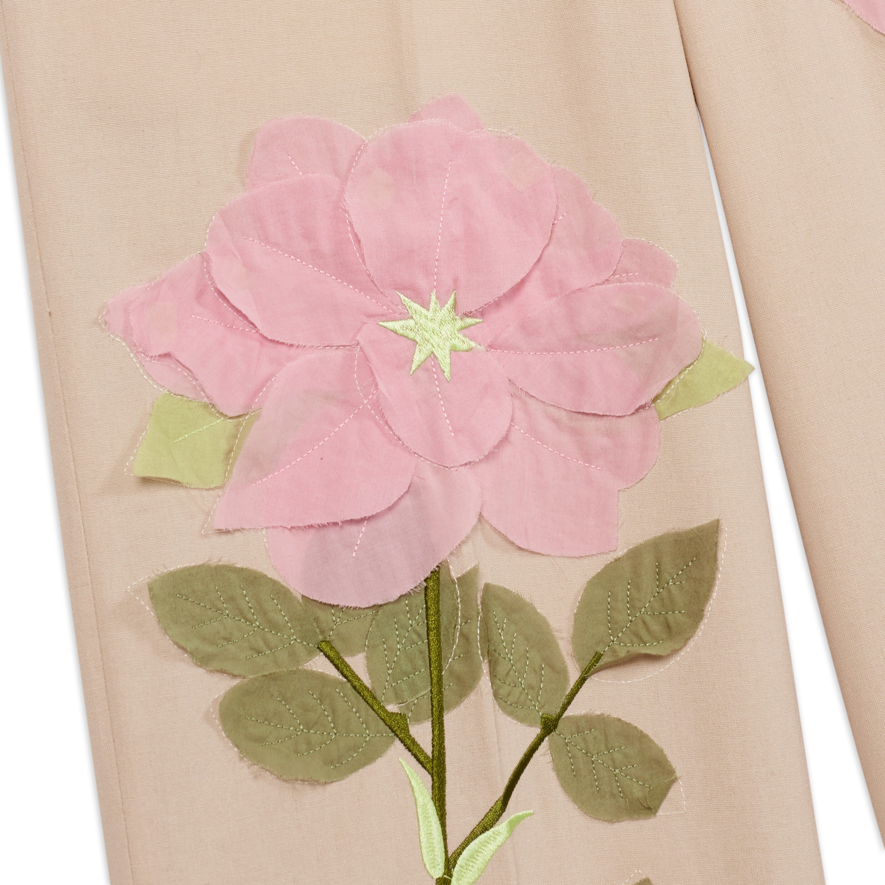Flower Applique Suit Bottom [Cream]