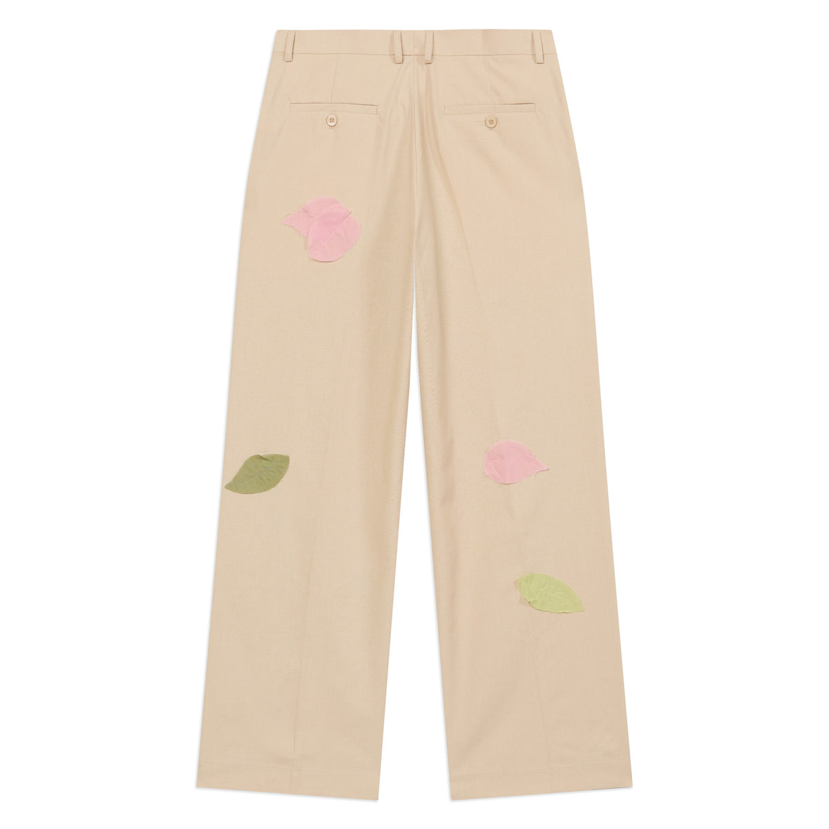 Flower Applique Suit Bottom [Cream]