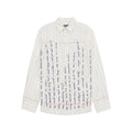 Paper Handwriting Overshirt [White]