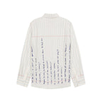 Paper Handwriting Overshirt [White]