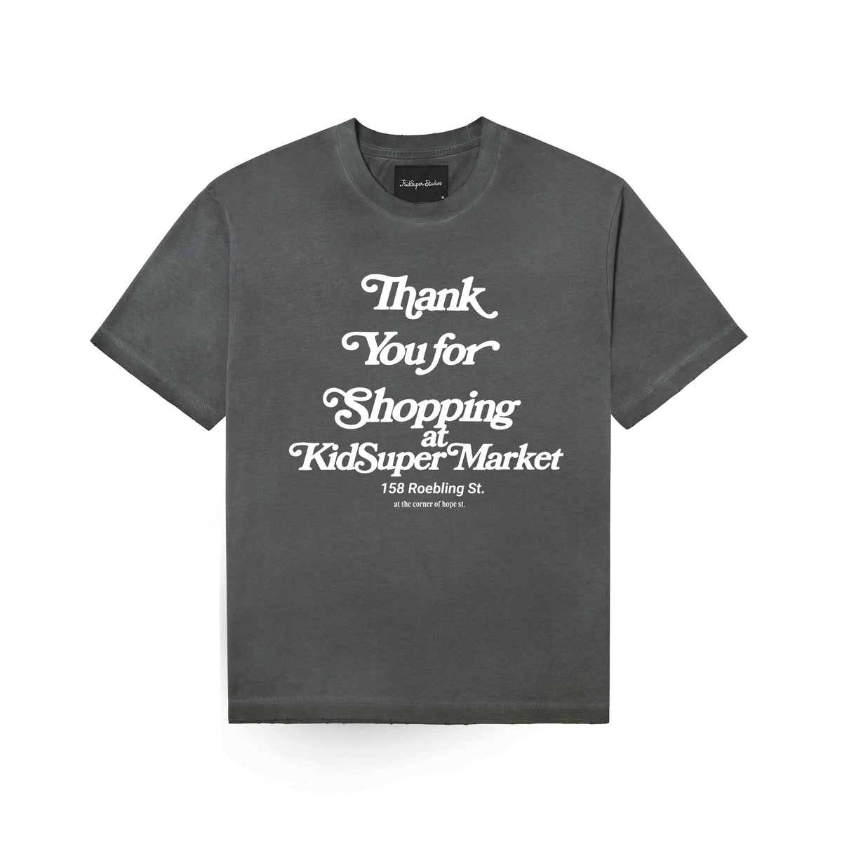 Thank You for Shopping Tee [Washed Black]