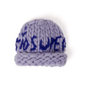 Hand Knit Chunky Knit Beanie [Lavender]