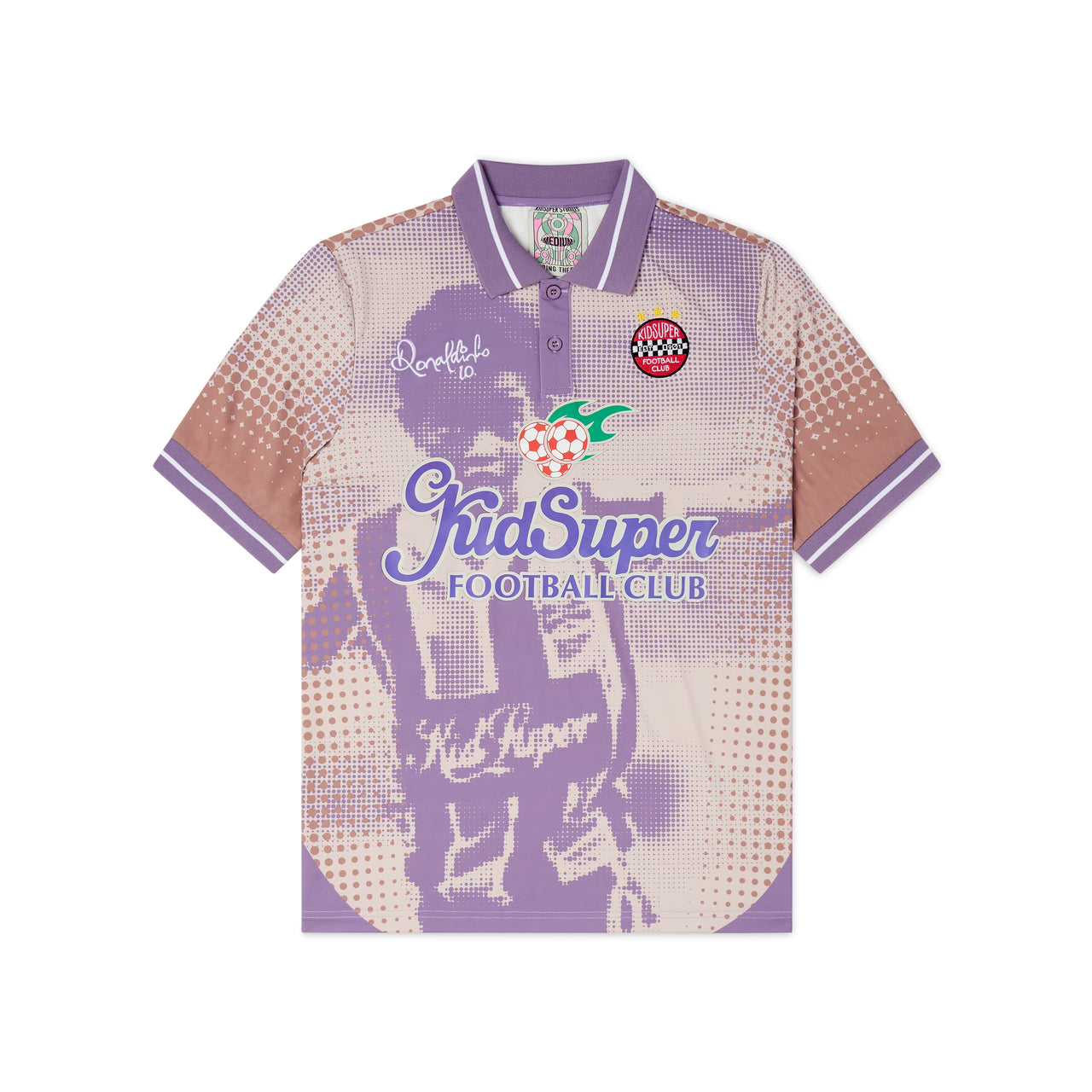 Ronaldinho x KidSuper Soccer Jersey [Cream/Purple]