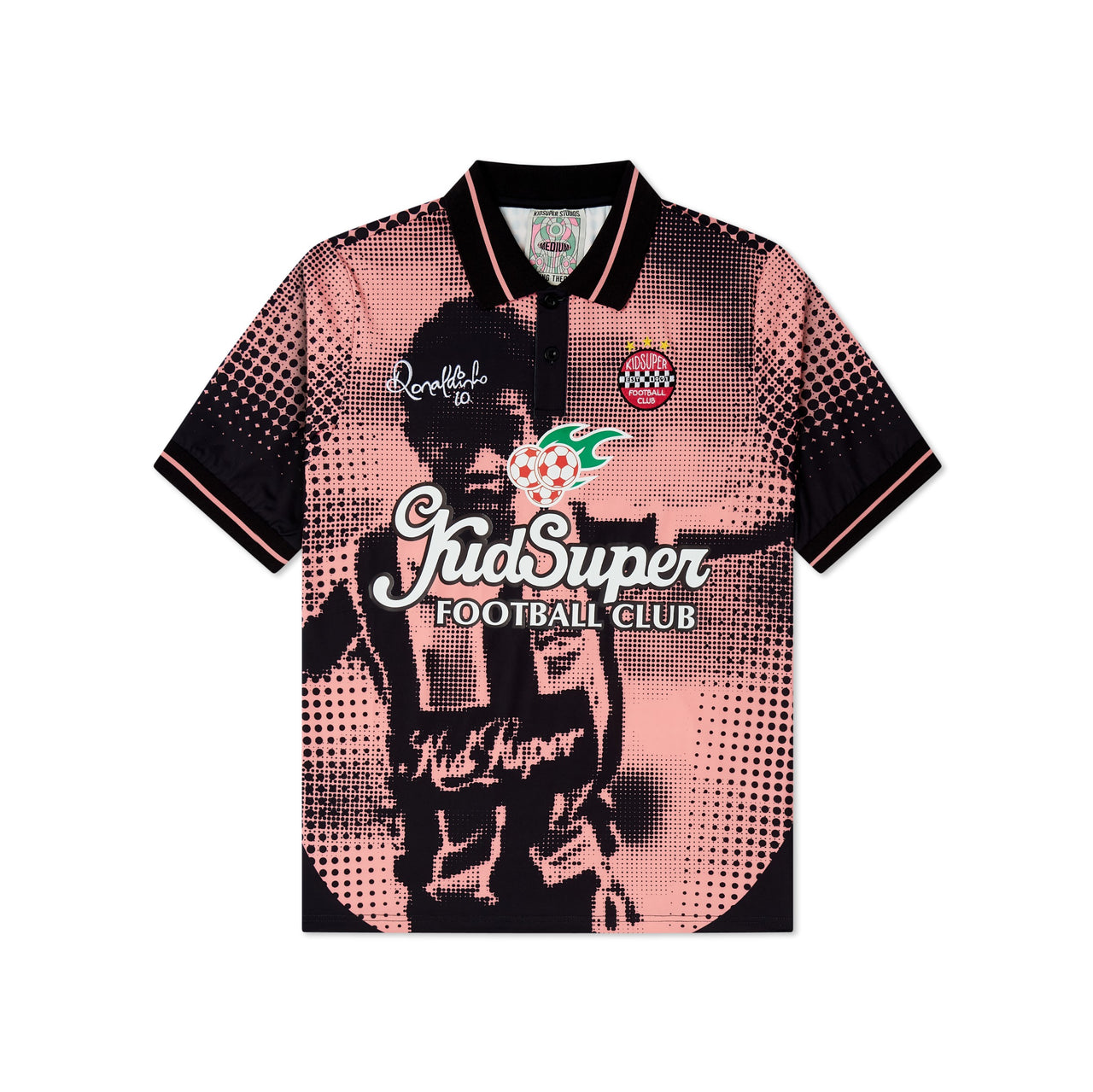 Ronaldinho x KidSuper Soccer Jersey [Black/Pink]