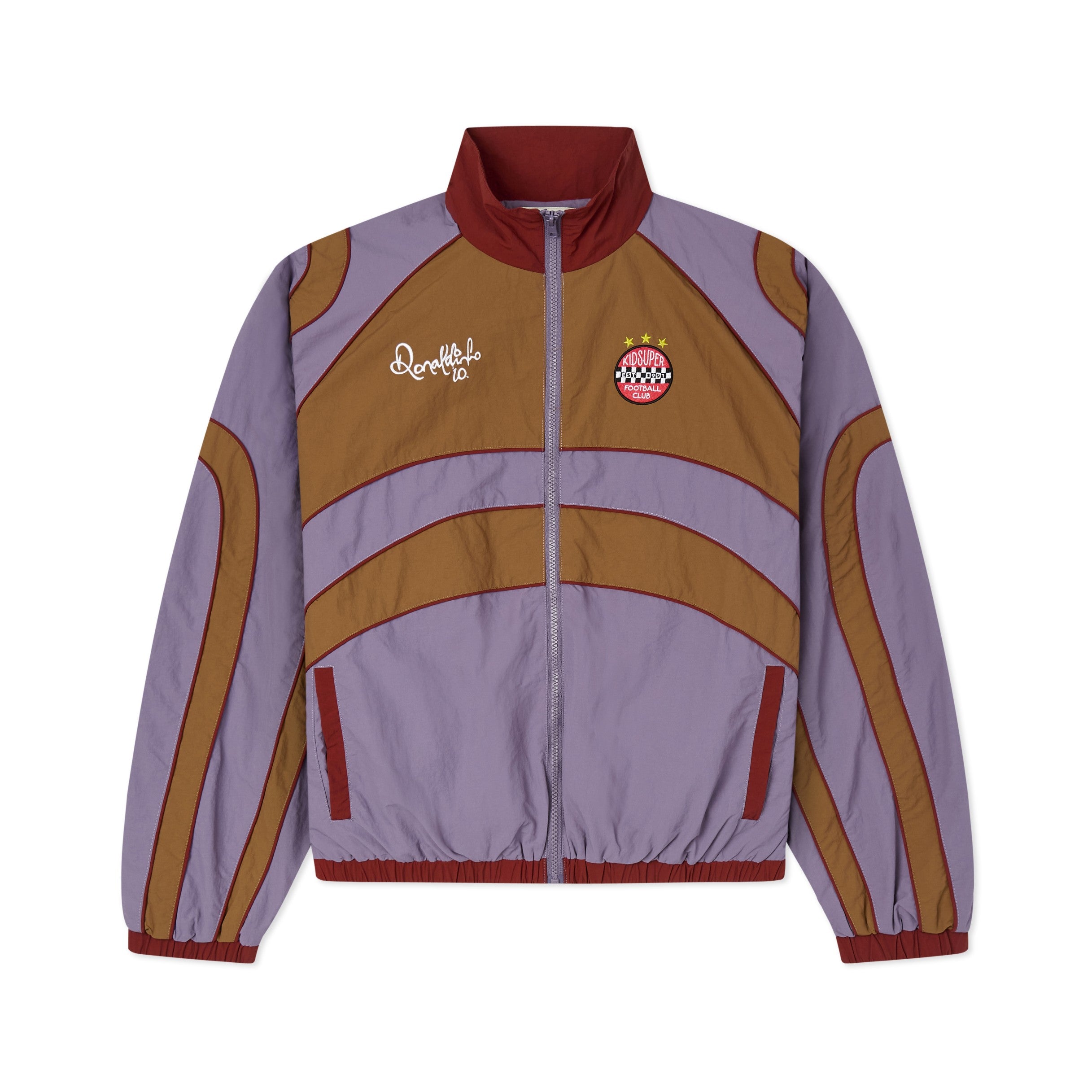 Ronaldinho x KidSuper Windbreaker [Blue/ Red / Brown]