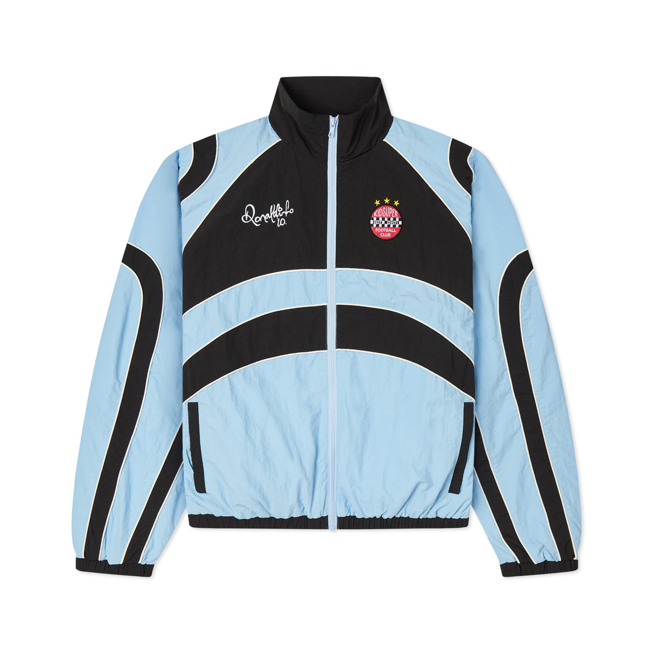 Ronaldinho x KidSuper Windbreaker [Blue/ White / Black]