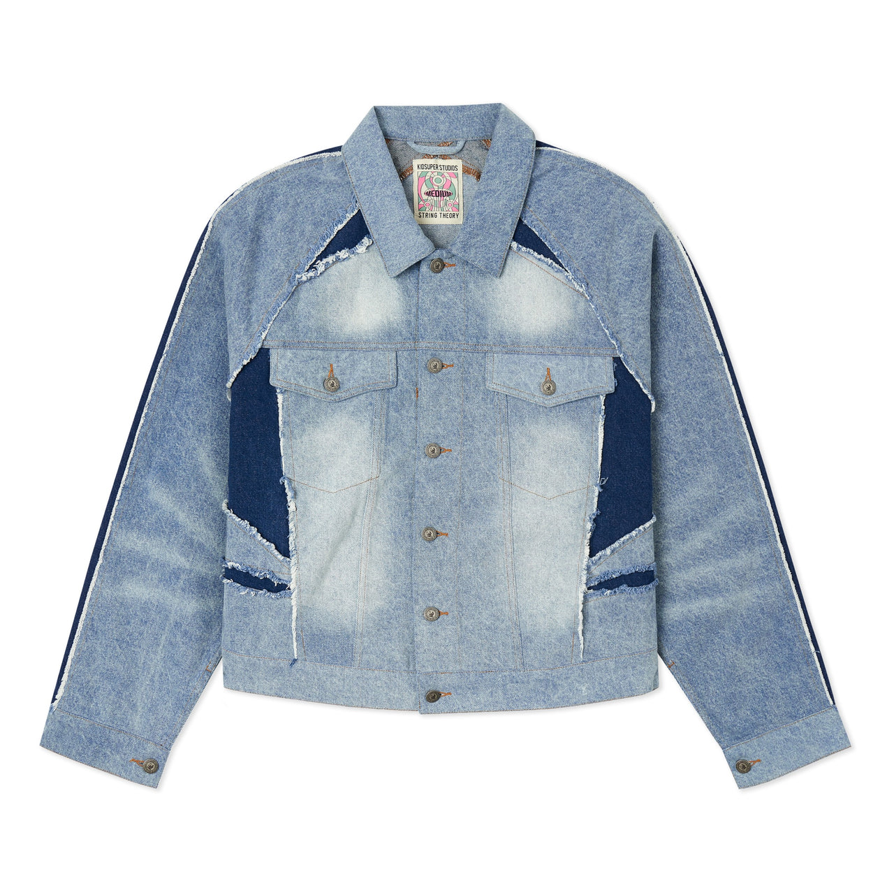 Ronaldinho x KidSuper Denim Jersey Jacket [Washed Blue]