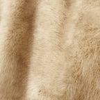 Faux Fur Oversized Long Coat [Light Tan]