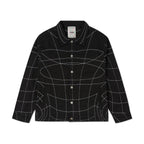 String Theory Stitched Denim Jacket [Black]