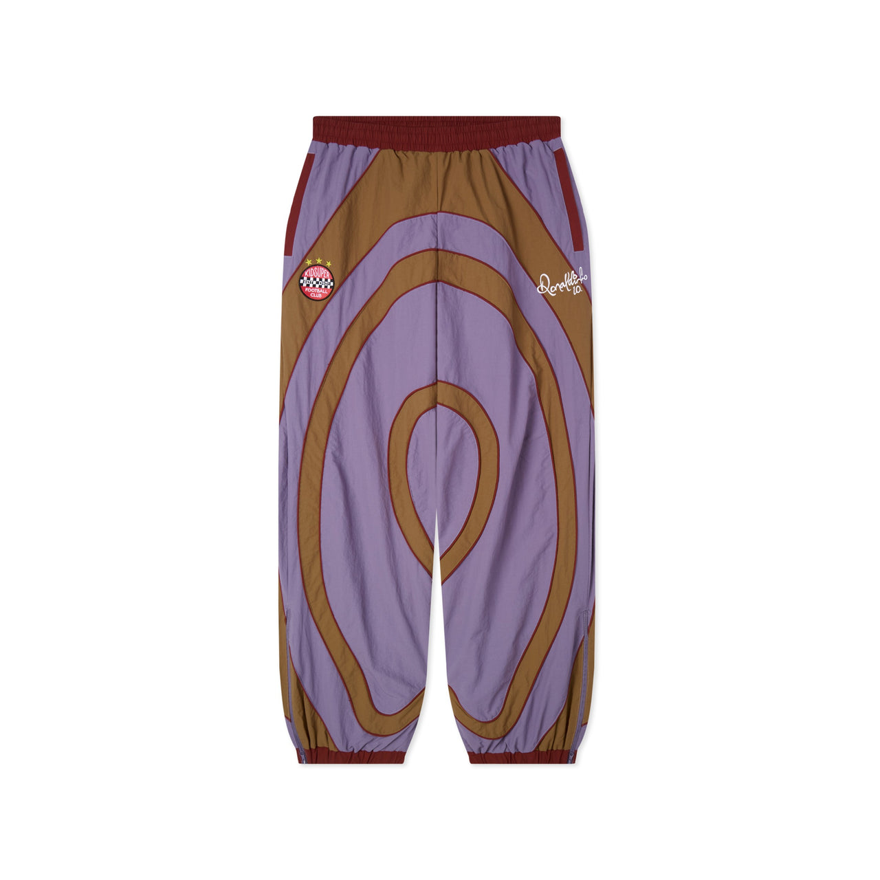 Ronaldinho x KidSuper Windbreaker Pants [Brown / Blue / Red]