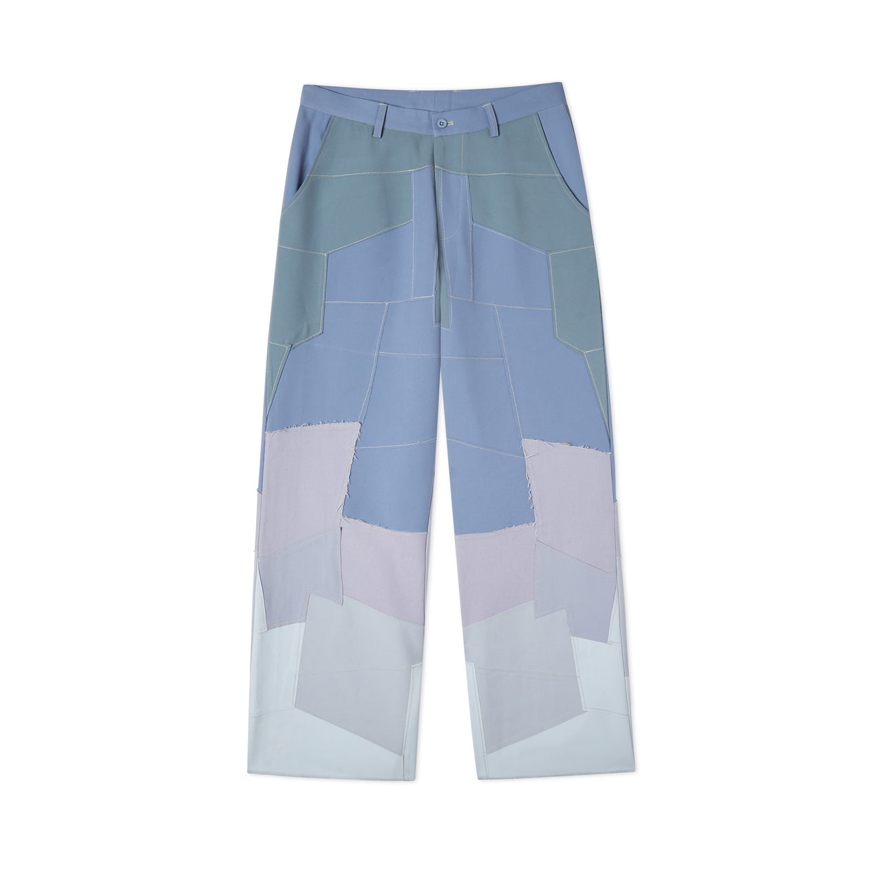 Patchwork Gradient Suit Bottom [Blue]