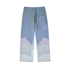 Patchwork Gradient Suit Bottom [Blue]