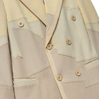 Patchwork Gradient Suit Top [Cream]
