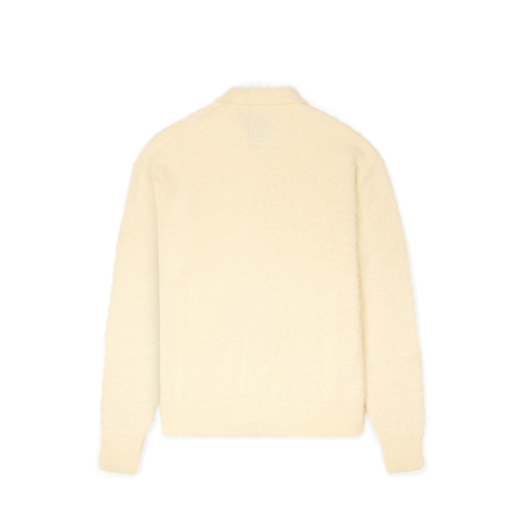 Fuzzy Zip Up [Cream]