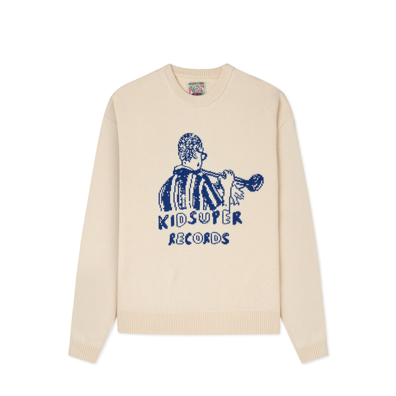 KidSuper Records Knit Sweater [Cream]