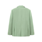 Patched Doodle Suit Top [Green]
