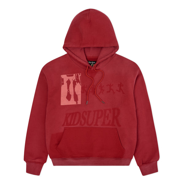 【RED】Super faded sweatshirt Red Back Print Full Sleeve Oversized Sweatshirt | Pepe Jeans India