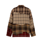 Face Patchwork Flannel [Red]