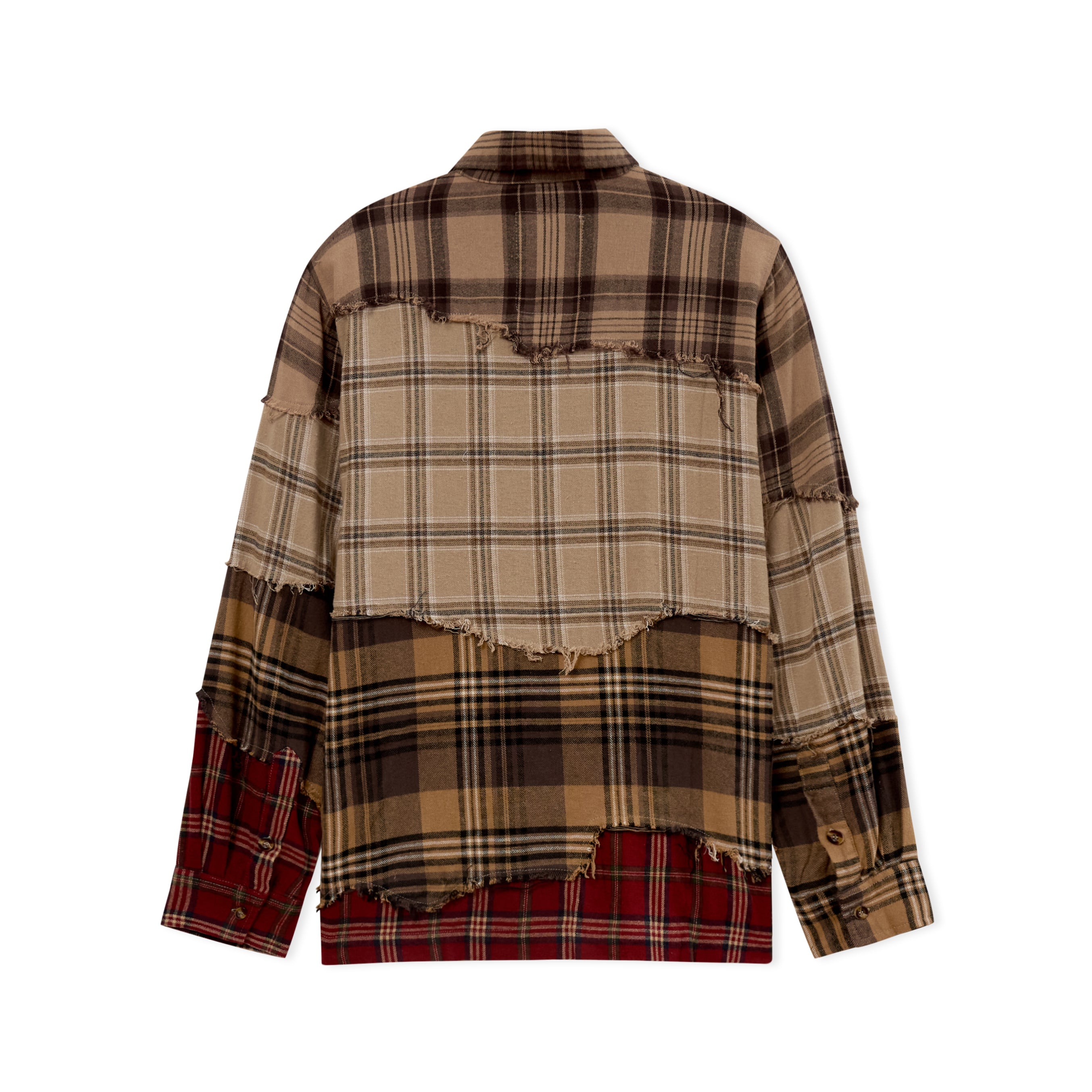 Face Patchwork Flannel [Red]