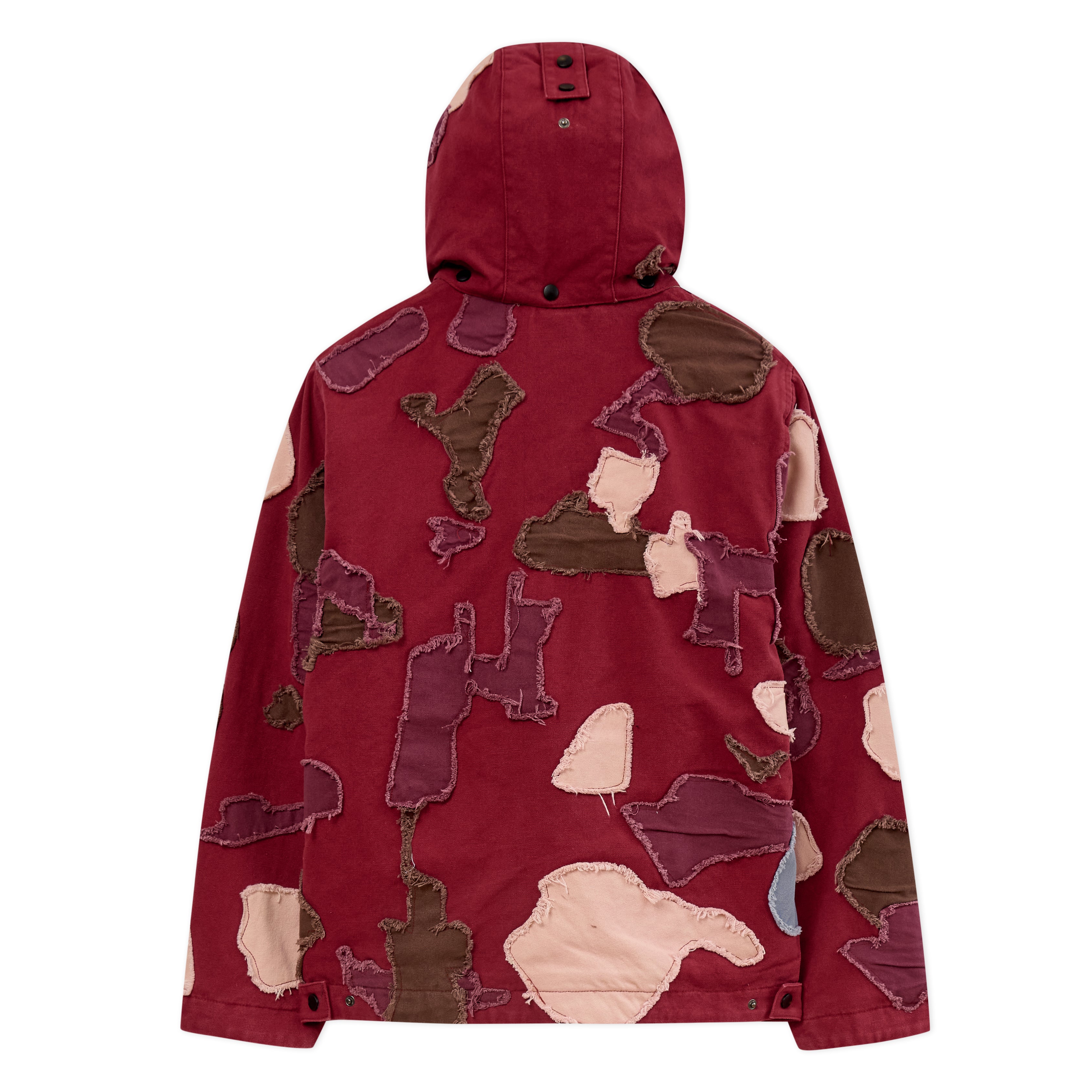 Collaged Man Puffer [Burgundy]