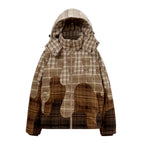 Neapolitan Flannel Puffer Jacket[Browns]
