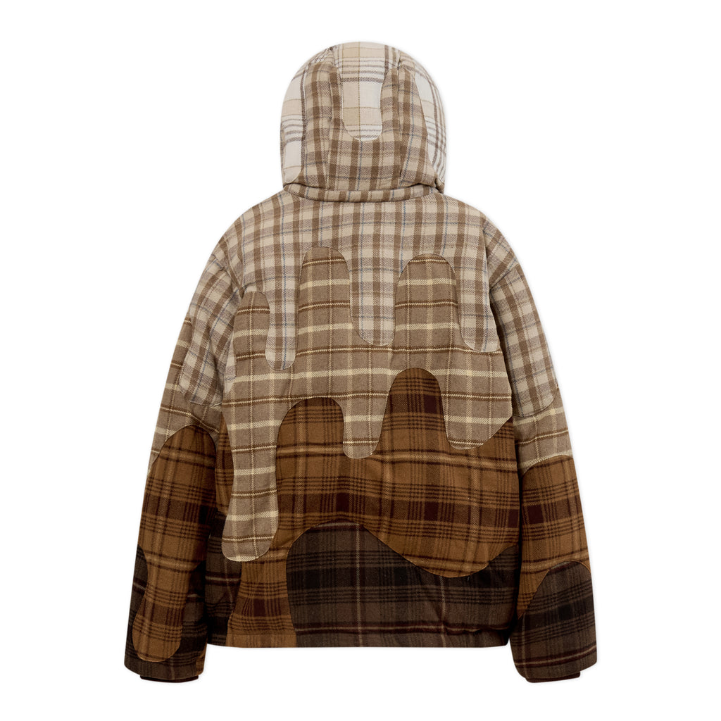 Neapolitan Flannel Puffer Jacket[Browns]