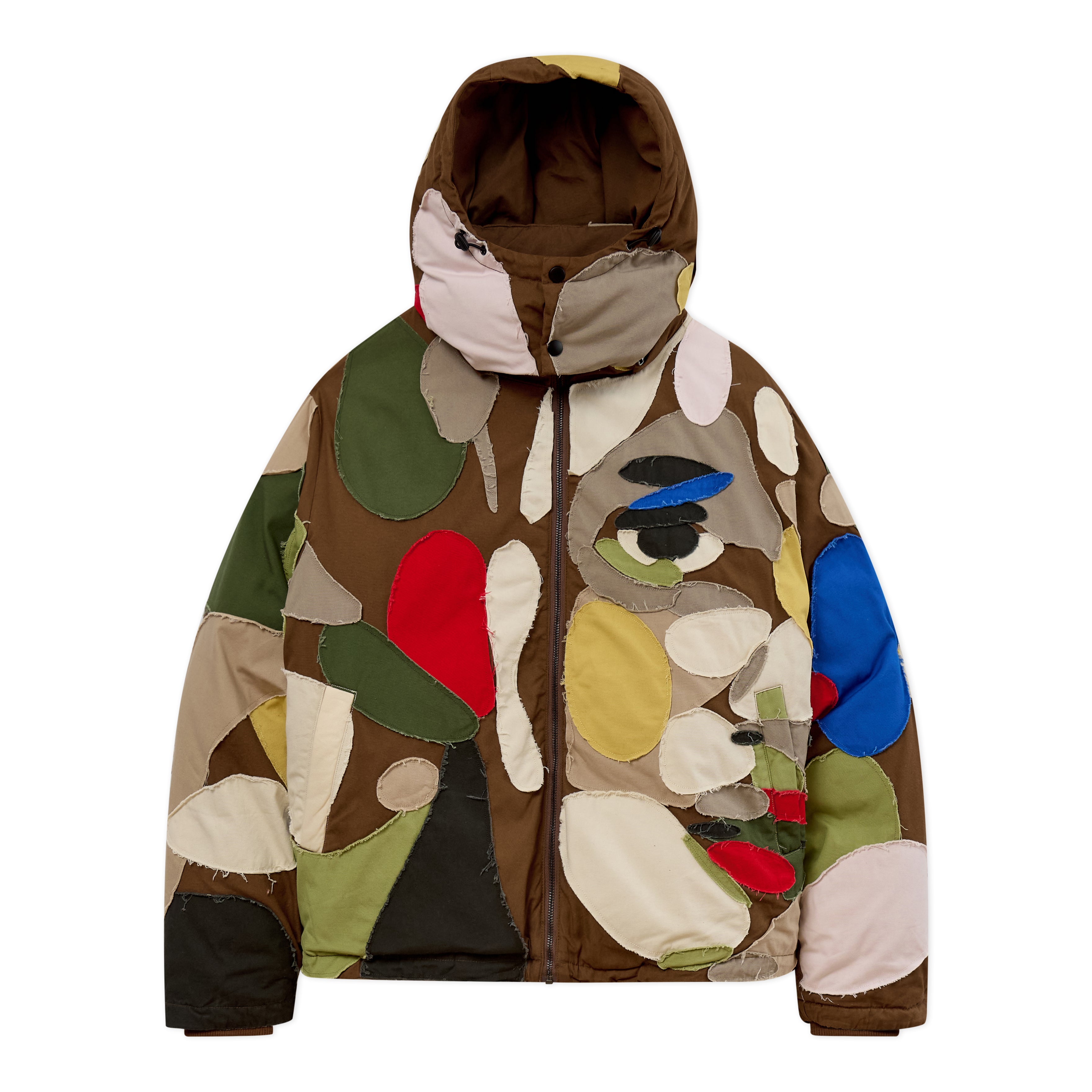 Patchworked Face down Puffer [Multi]