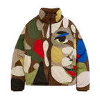 Patchworked Face down Puffer [Multi]