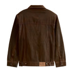Mud Washed Denim Jacket [Brown]