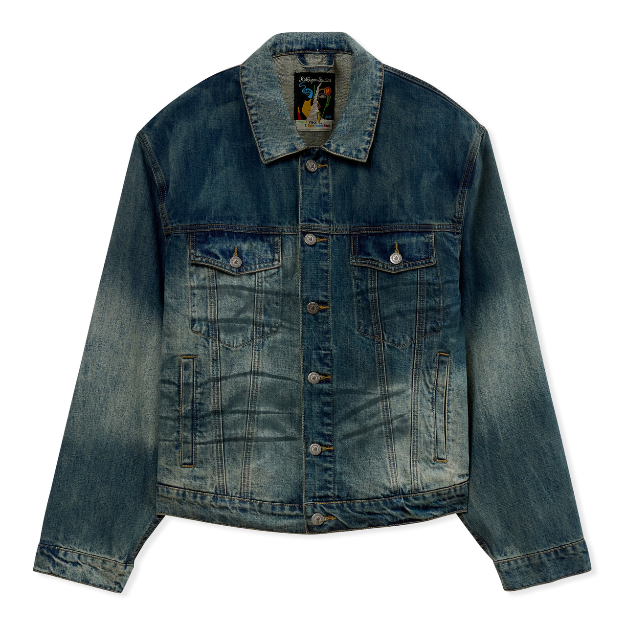 Washed Doves Denim Top [Blue]