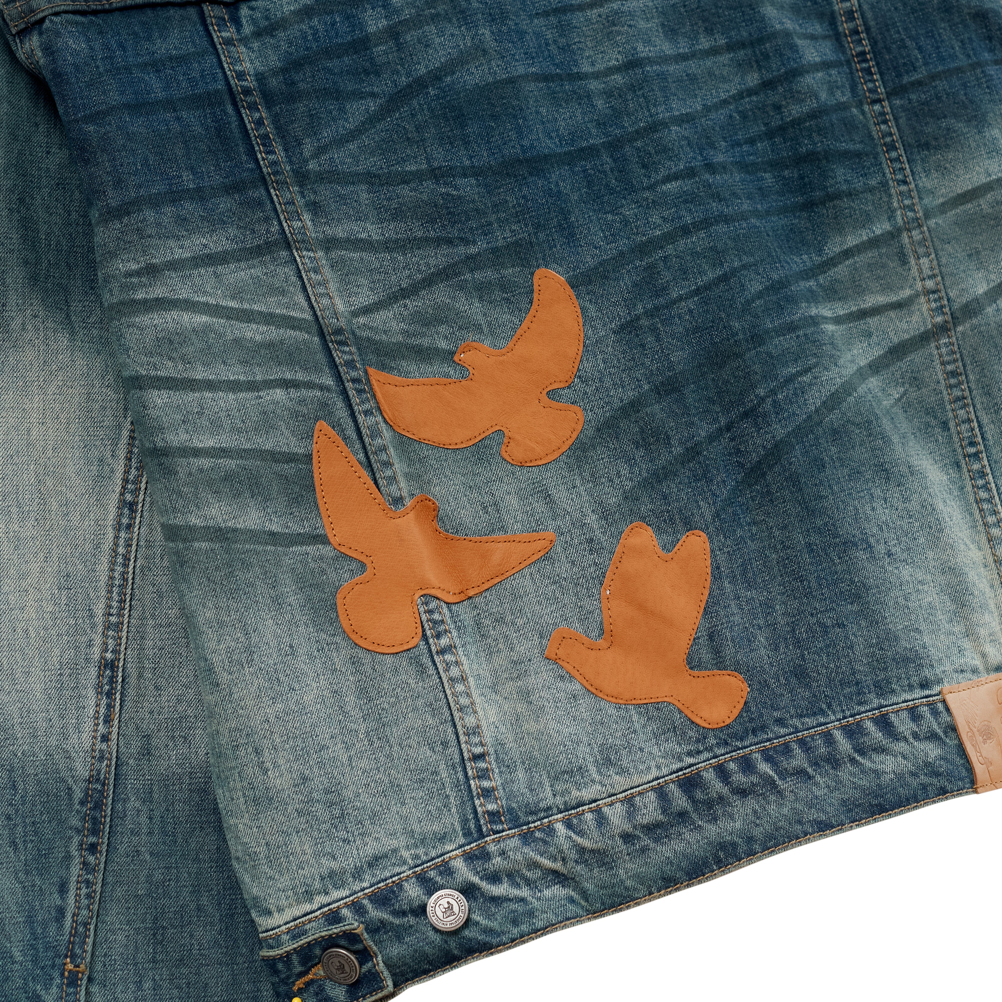 Washed Doves Denim Top [Blue]