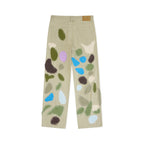 Allover Patchwork Face Pants [Multi]