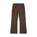Mud Washed Flare Pant [Brown]