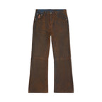 Mud Washed Flare Pant [Brown]