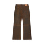Mud Washed Flare Pant [Brown]