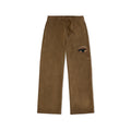 Patchwork Face Heavyweight Sweatpants [Brown]
