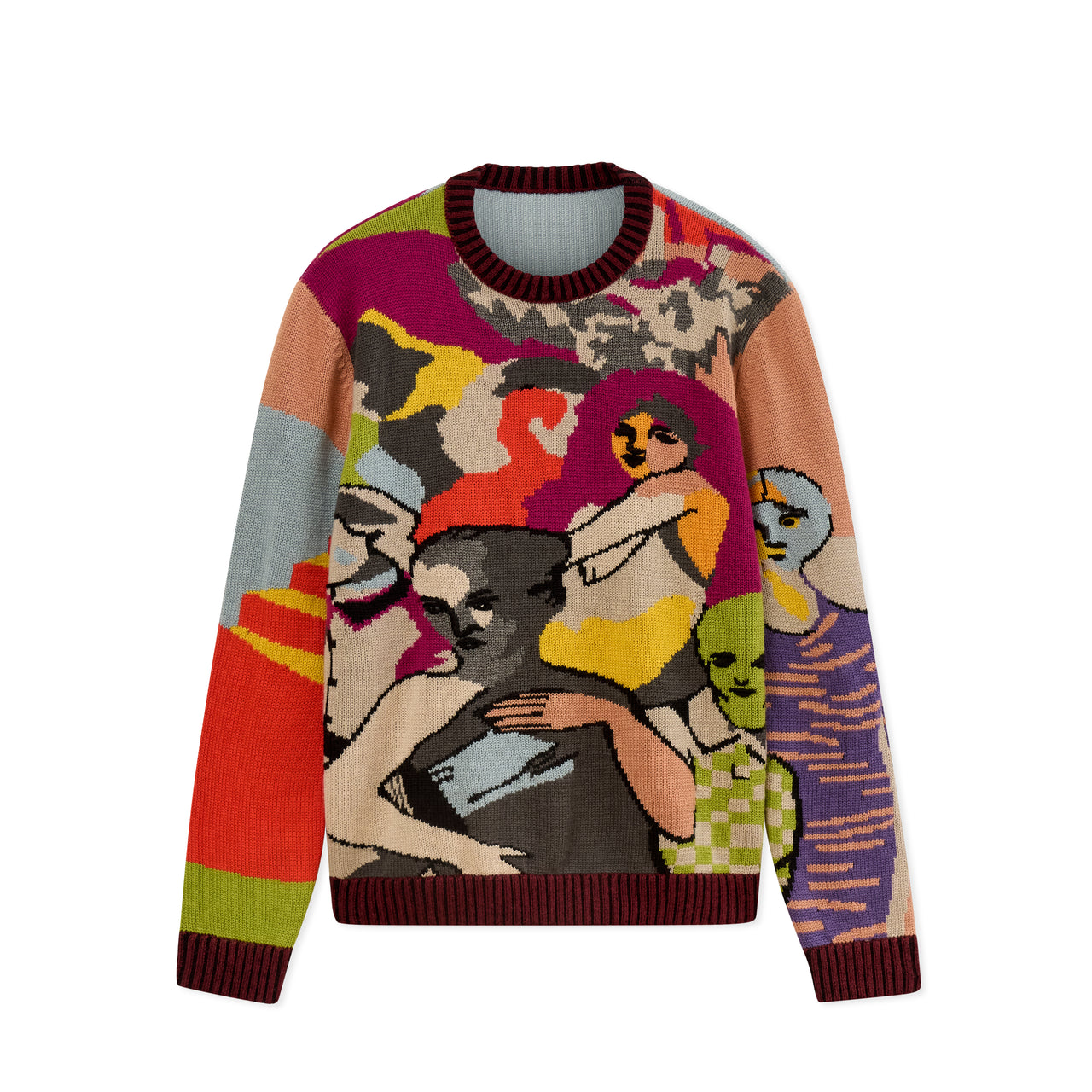 Two Step Hand Embroidered Sweater [Multi]