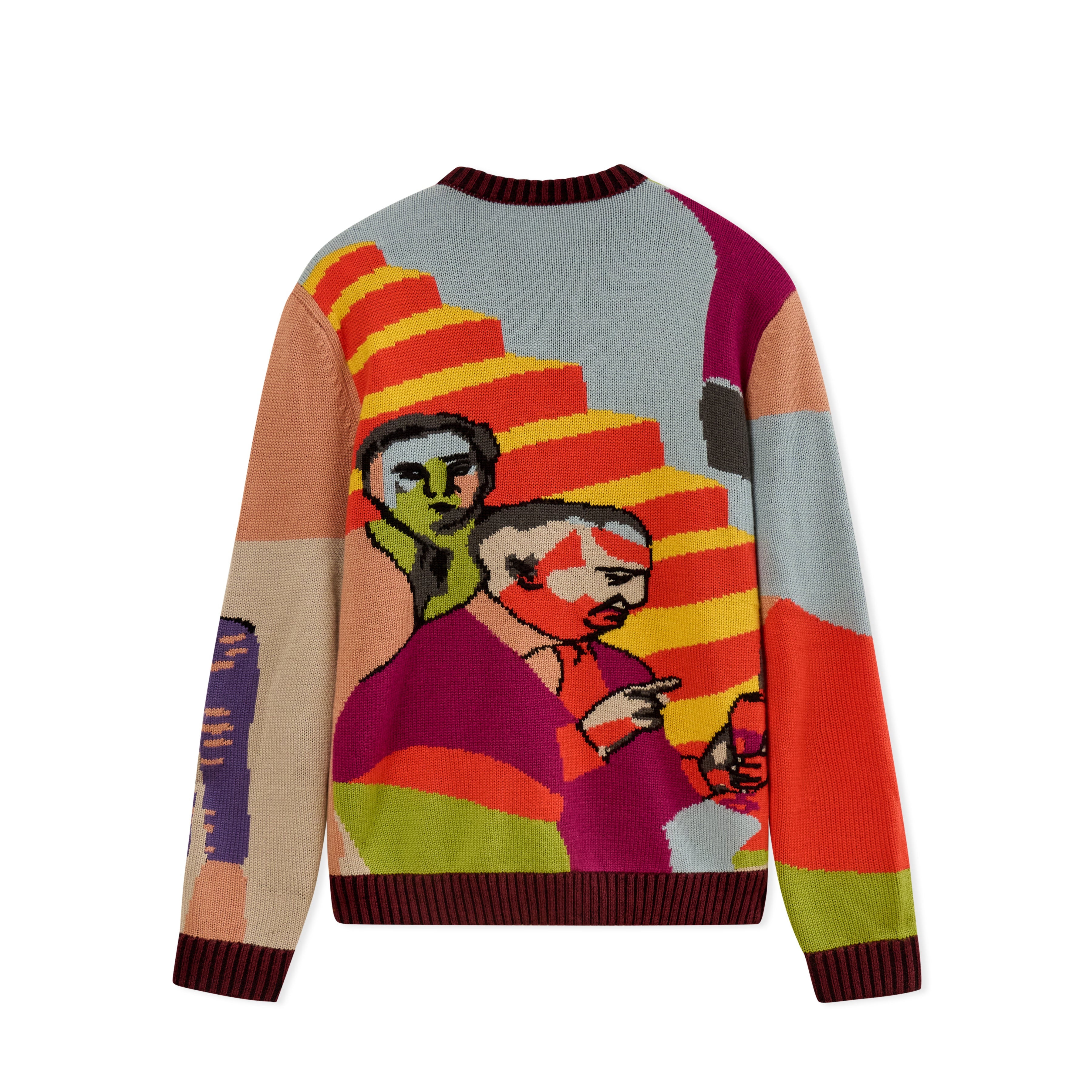 Two Step Hand Embroidered Sweater [Multi]