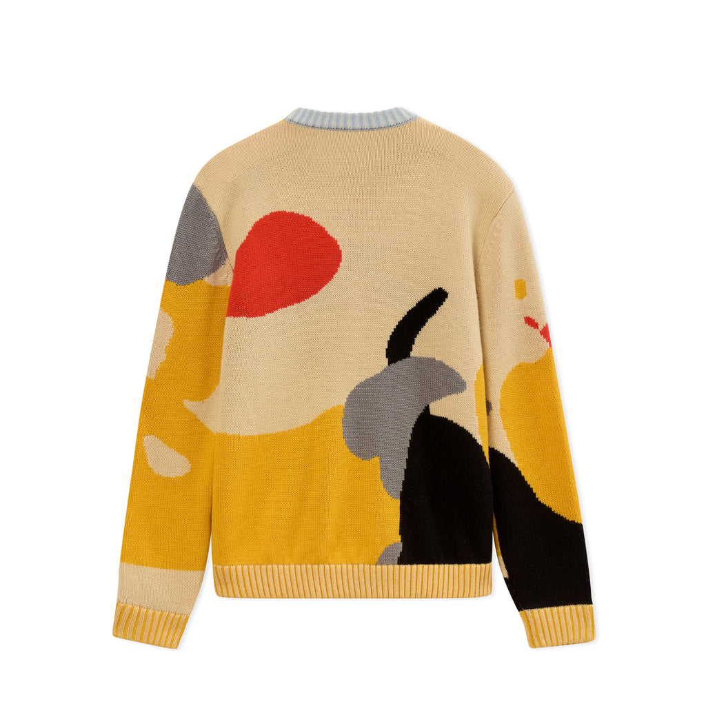 One Last Drink Hand Embroidered Sweater [Yellow]