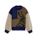 Heavy Gauge Girl in Stripes Sweater [Blue]