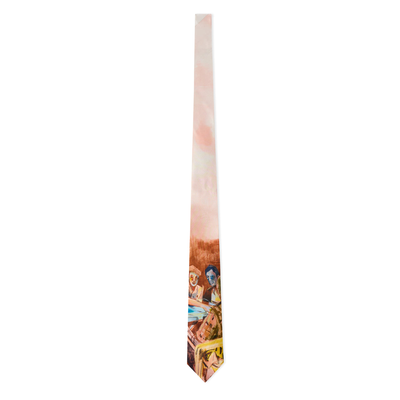 Dominos Painting Silk Tie [Multi]