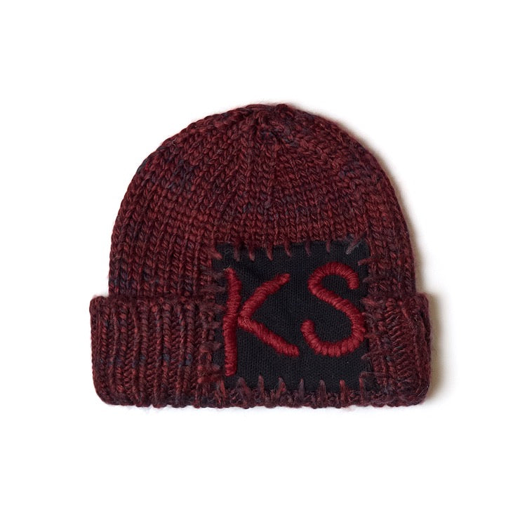 KS Patched Beanie [Red Navy]
