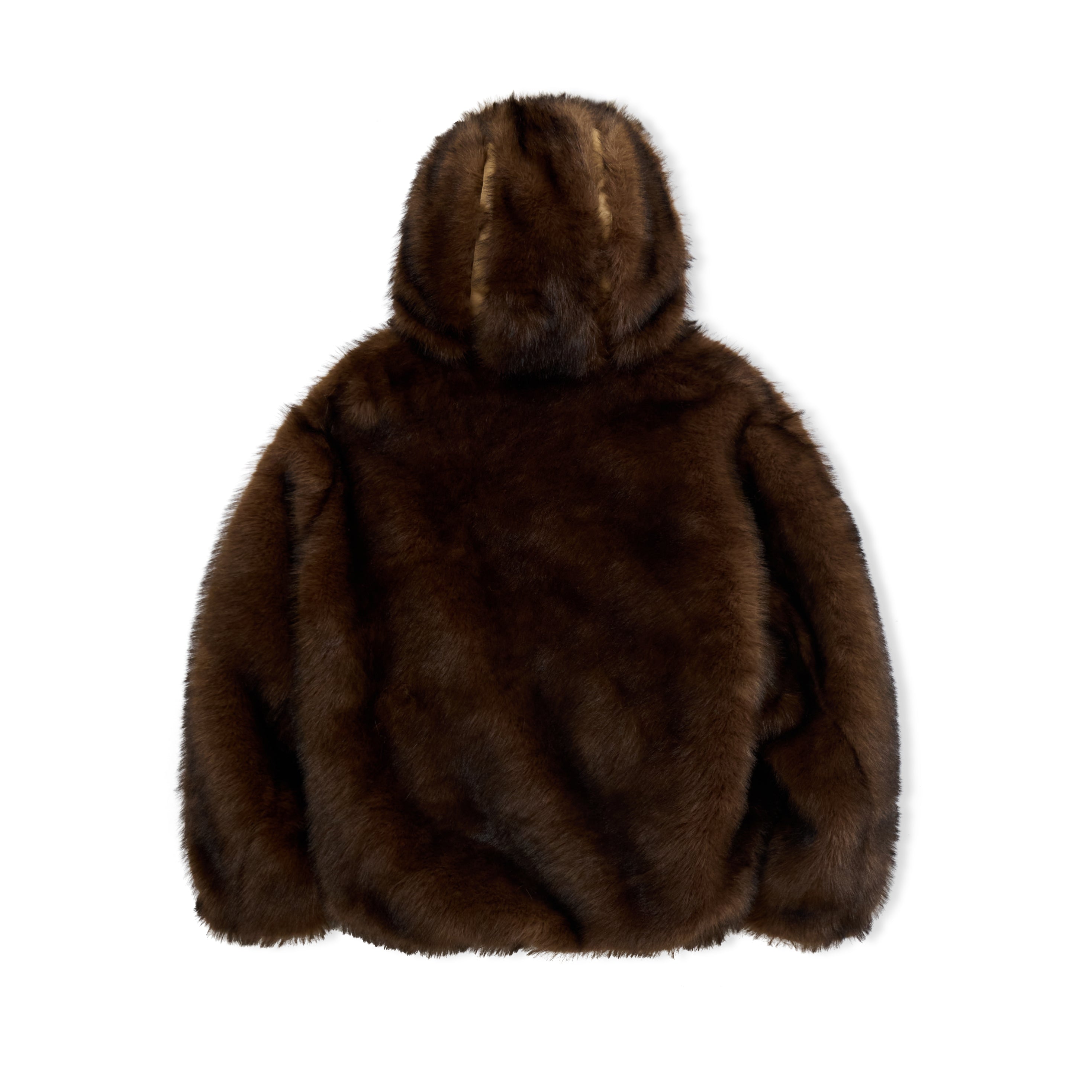 Fur Hoodie [Brown] - KidSuper