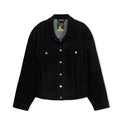 Washed Doves Sueded Denim Top [Black]