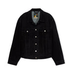 Washed Doves Sueded Denim Top [Black]