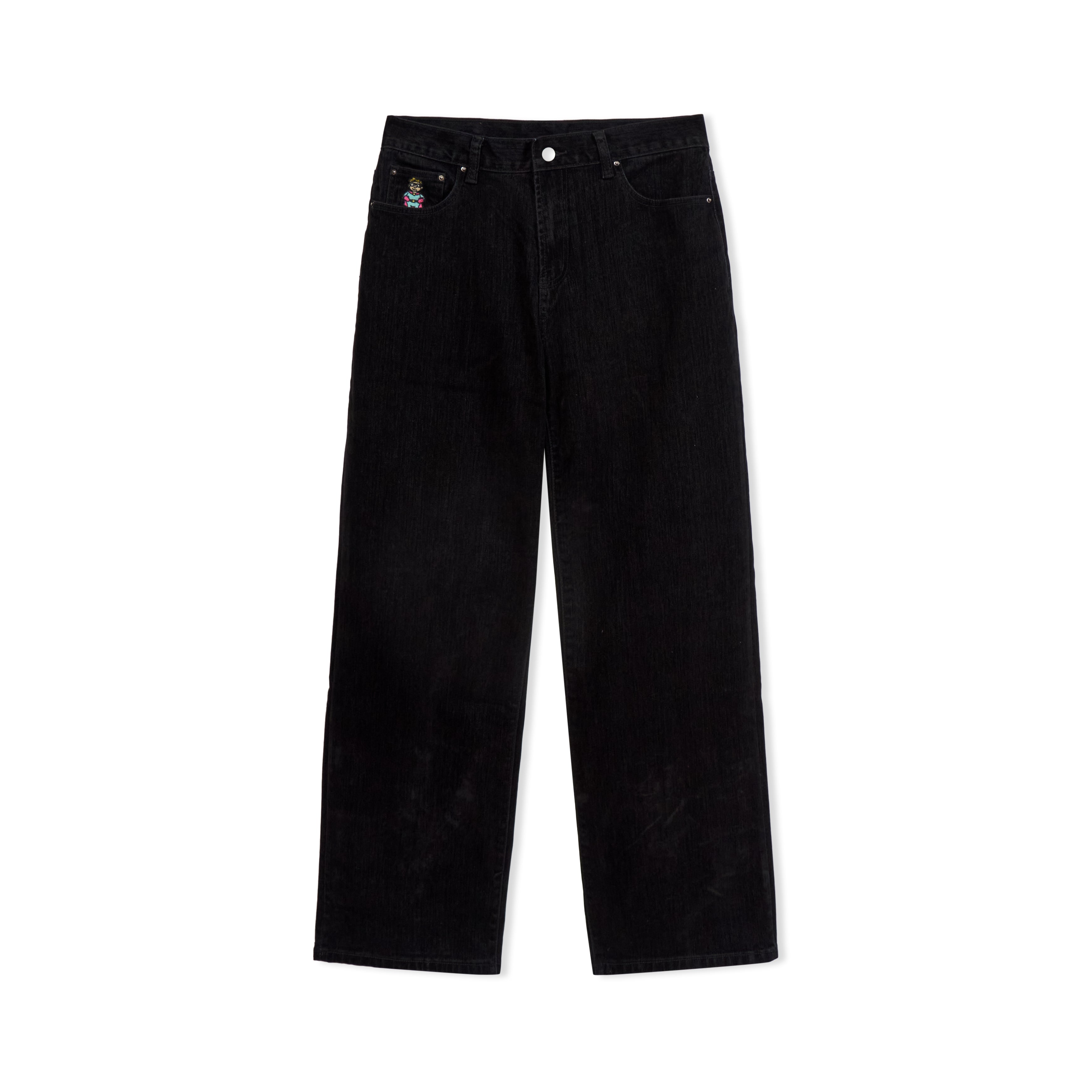 Washed Doves Sueded Denim [Black]